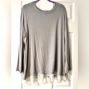 Grey Lauren Conrad Lightweight Sweater XXL